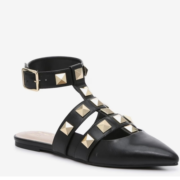 Mix No. 6 Shoes - Black Mix No 6 | India StudFlat Shoes Size 8.5